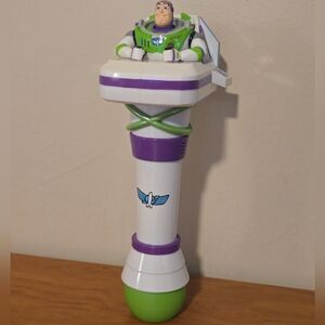 Disney Pixar Toy Story Buzz Lightyear Light Up Bubble Wand Space Ranger LED Toy